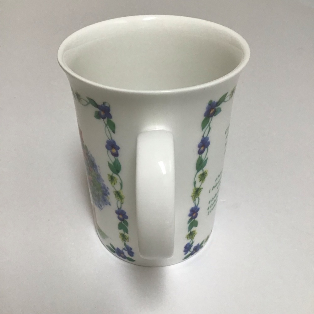 Queen's Fine Bone China Tea Cup Geranium Recipe Gardening Coffee Mug Kathy Brown - Picture 4 of 16